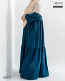 فستان أدوار كلوش - لون جنزاري