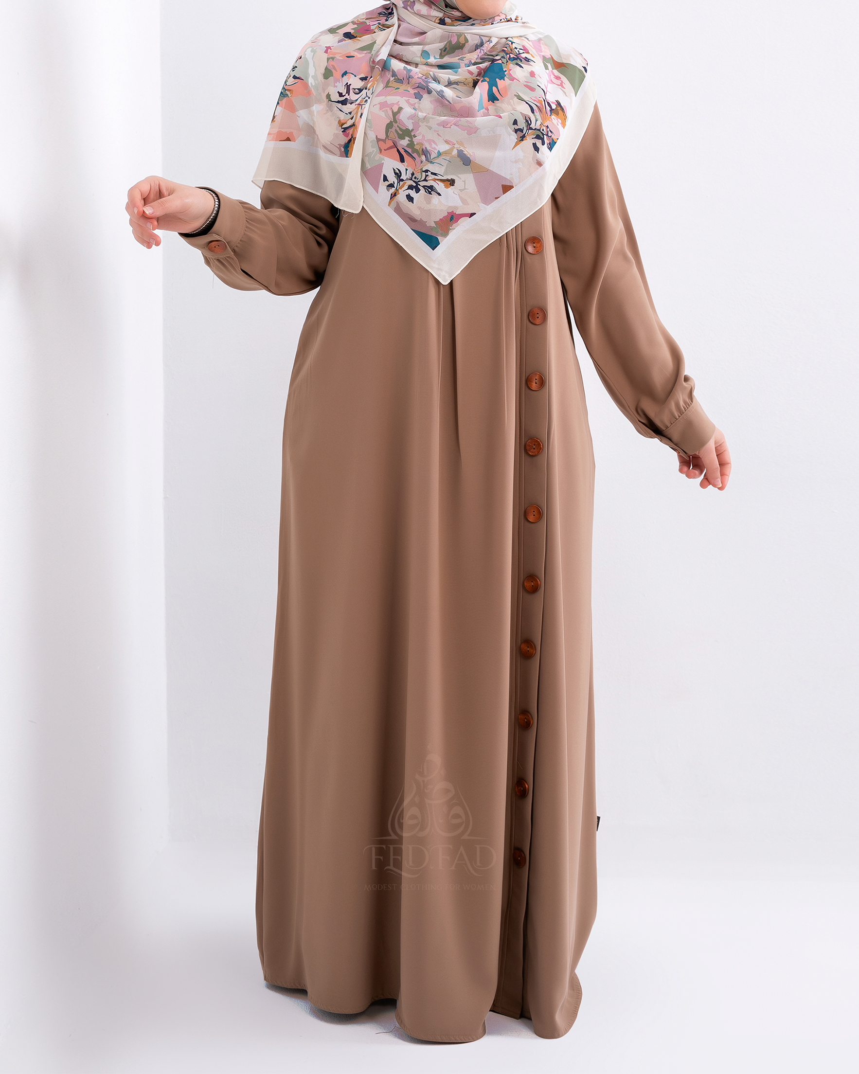 جلباب زراير - لون كافيه