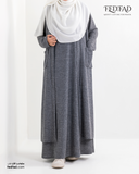 طقم شتوي قطعتين رمادي