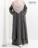 طقم شتوي قطعتين زيتي