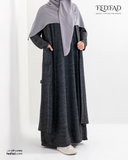 طقم شتوي قطعتين أسود