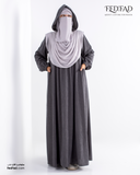 فستان كابيشوه - رمادي