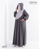 فستان كابيشوه - رمادي